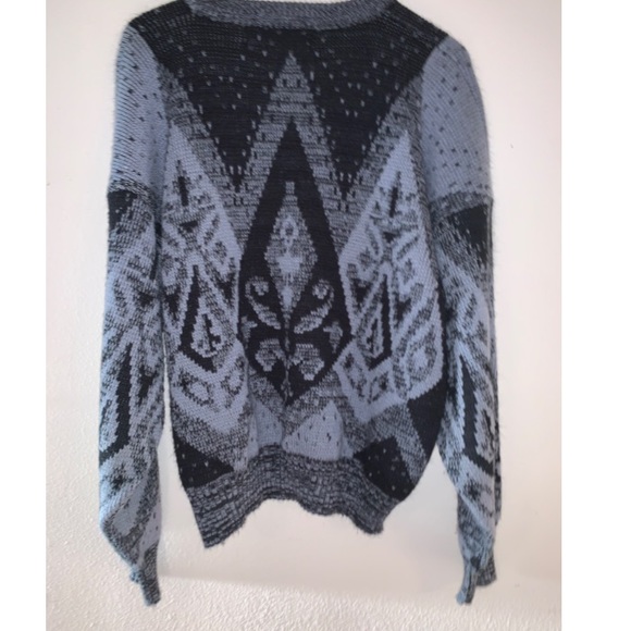 (Vintage 80’s) black and charcoal grey sweater - Picture 7 of 8